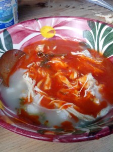 Pozole de domingo en Mercado de Tlaxiaco